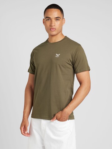 T-Shirt Iriedaily en vert : devant