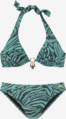 Bruno Banani LM Triangel Bikini in Blau: predná strana