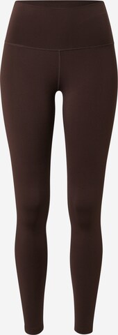 Athlecia Slim fit Workout Pants 'Franz' in Brown: front