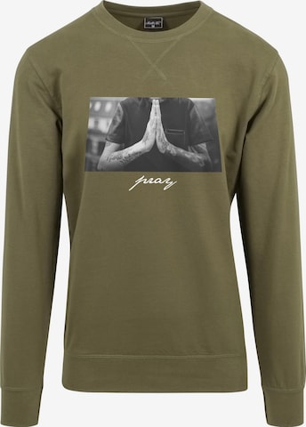 MT Men Sweatshirt 'Pray' in Green: front