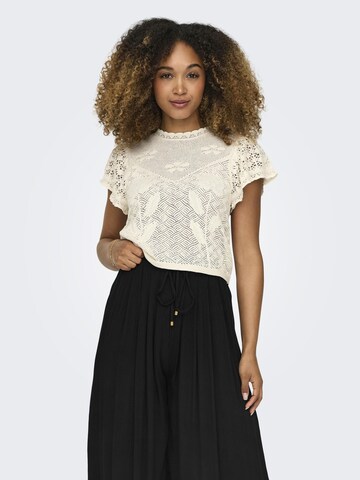 ONLY - Camiseta 'ONLESTRALLA' en beige