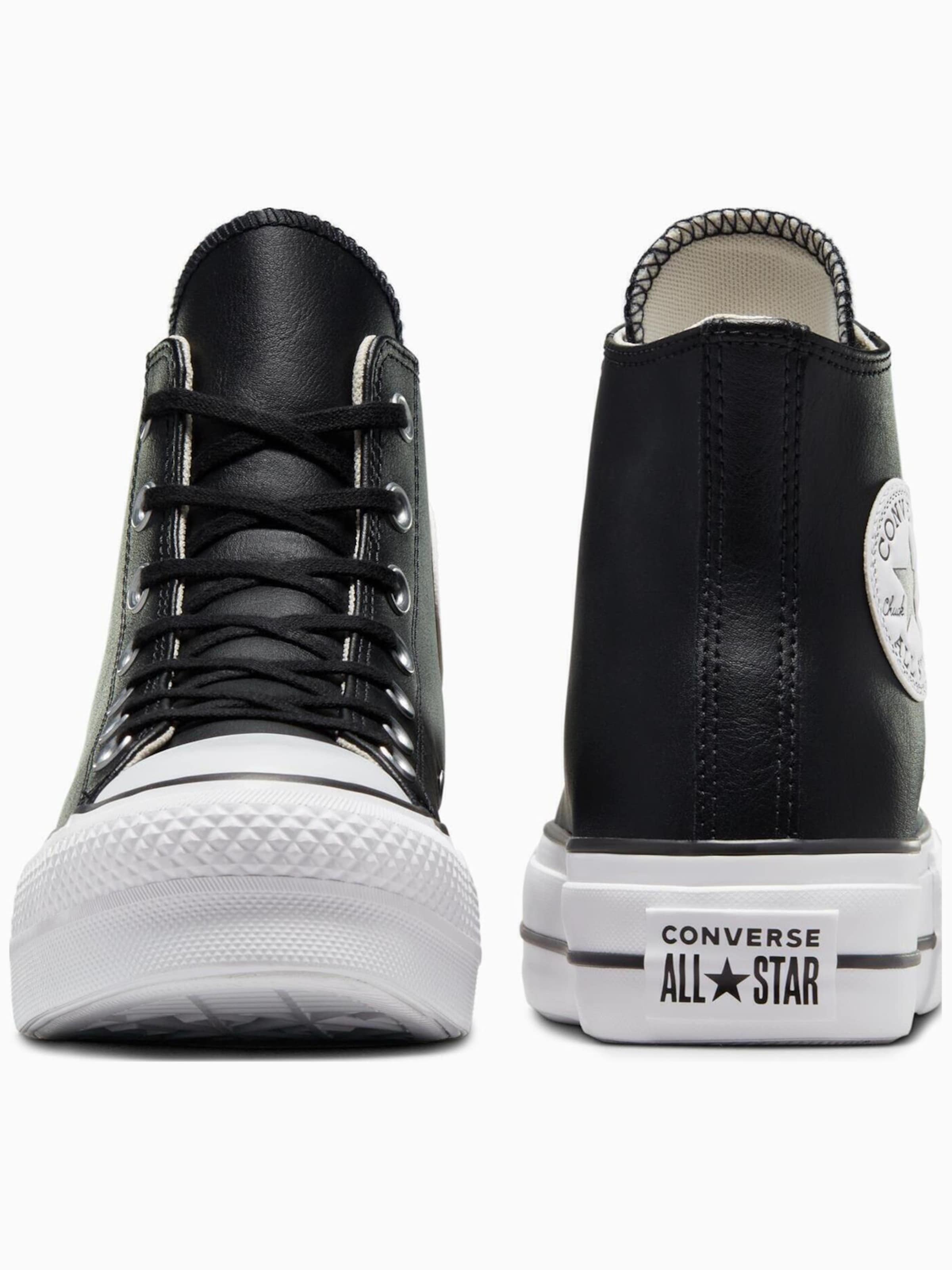 CONVERSE - Zapatillas deportivas altas 'Converse Chuck Taylor All Star Lift Leather High Top' en negro