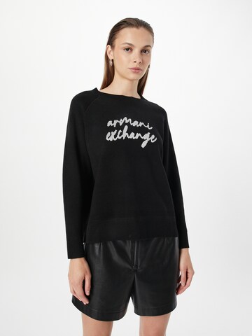 ARMANI EXCHANGE Sweater in Black: front