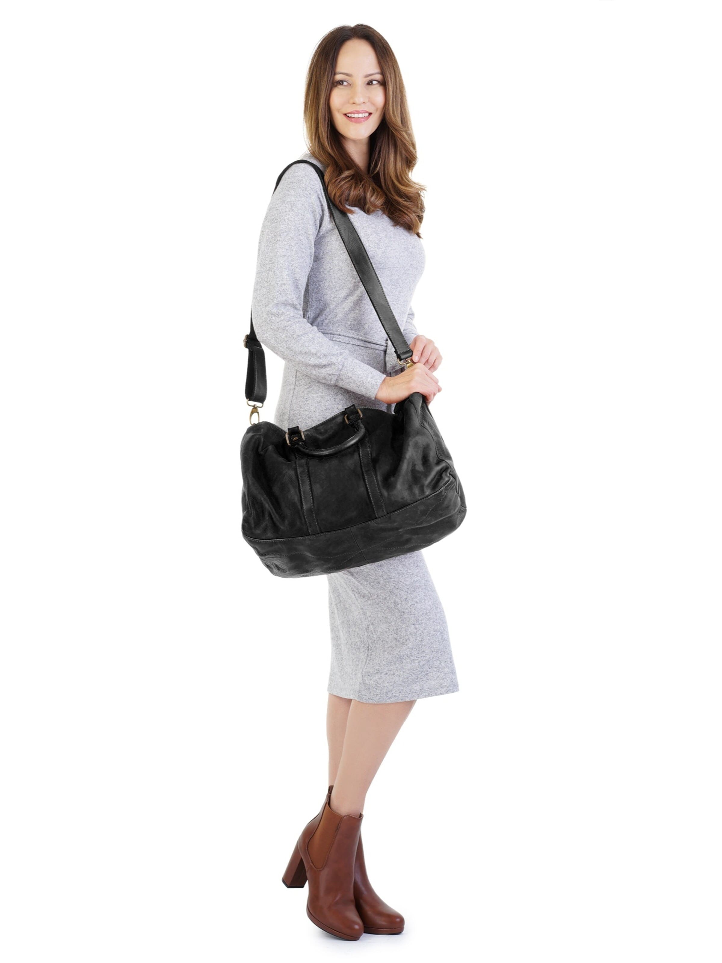 Sac de voyage forty° en noir : devant
