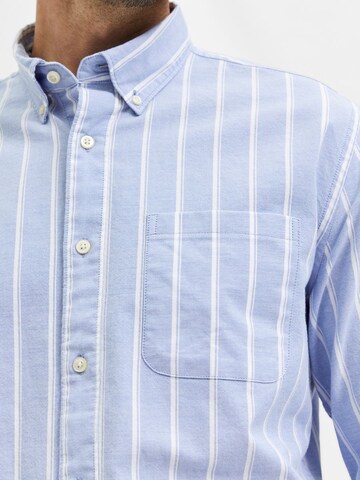 SELECTED HOMME Regular fit Button Up Shirt 'RICK' in Blue