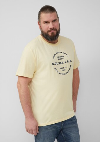s.Oliver Shirt in Geel: voorkant