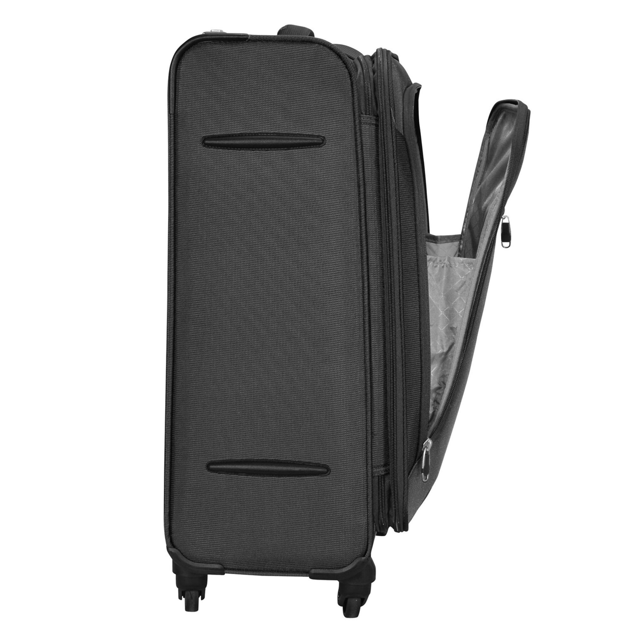 D&N Suitcase Set in Black