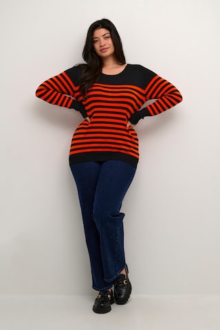 KAFFE CURVE Trui 'Lizzy' in Rood