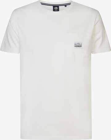 T-Shirt Petrol Industries en blanc : devant