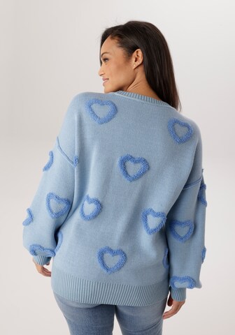 Aniston Pullover in Blau