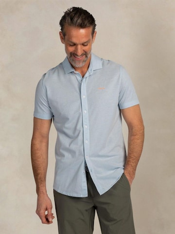 NZA New Zealand Auckland Comfort fit Overhemd in Blauw: voorkant