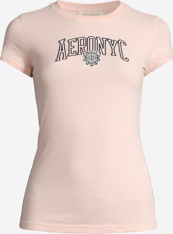 AÉROPOSTALE T-shirt i rosa: framsida