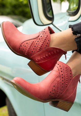 LASCANA Booties in Red: front