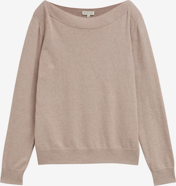 TOM TAILOR Sweater in Brown: front
