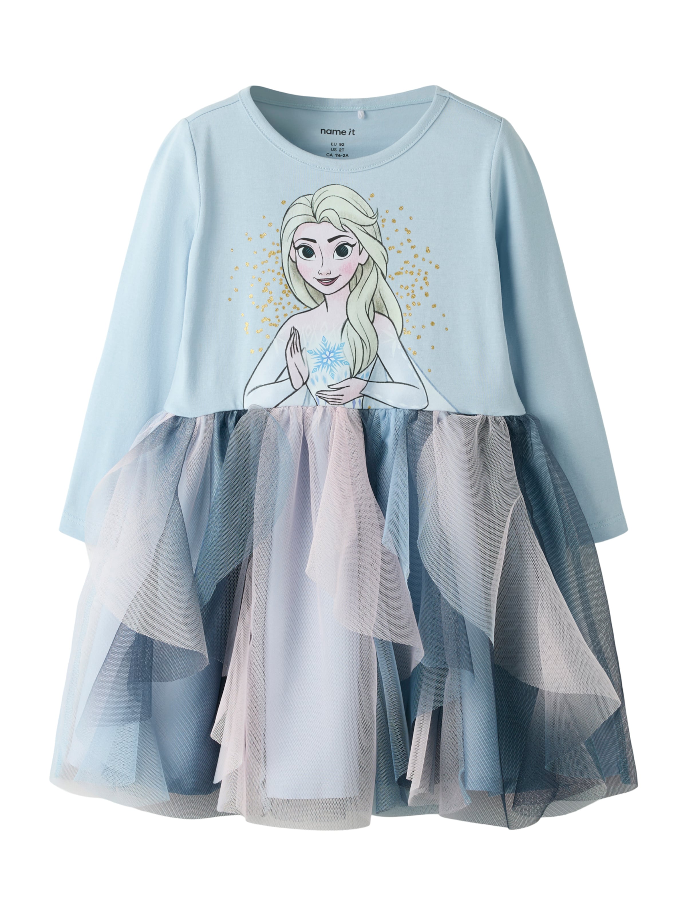 mėlyna NAME IT Suknelė 'NMFSORI FROZEN': priekis