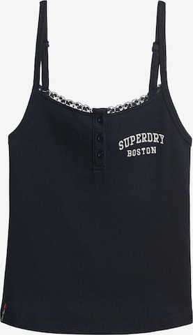 Superdry Top 'Athletic Essentials' in Blauw: voorkant