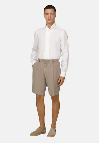 Regular Pantalon à pince Boggi Milano en gris