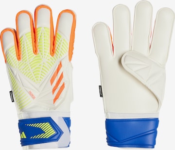 ADIDAS PERFORMANCE Urheilukäsineet 'Predator Edge Fingersave Match Goalkeeper' värissä valkoinen