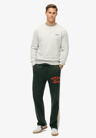 Superdry Regular Broek 'Vintage Athletic' in Groen