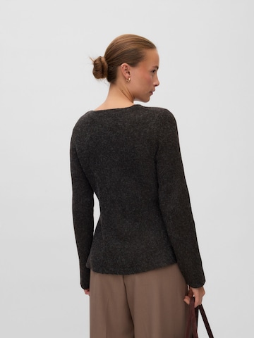 VERO MODA Knit cardigan 'VMDoffyjaquard' in Black
