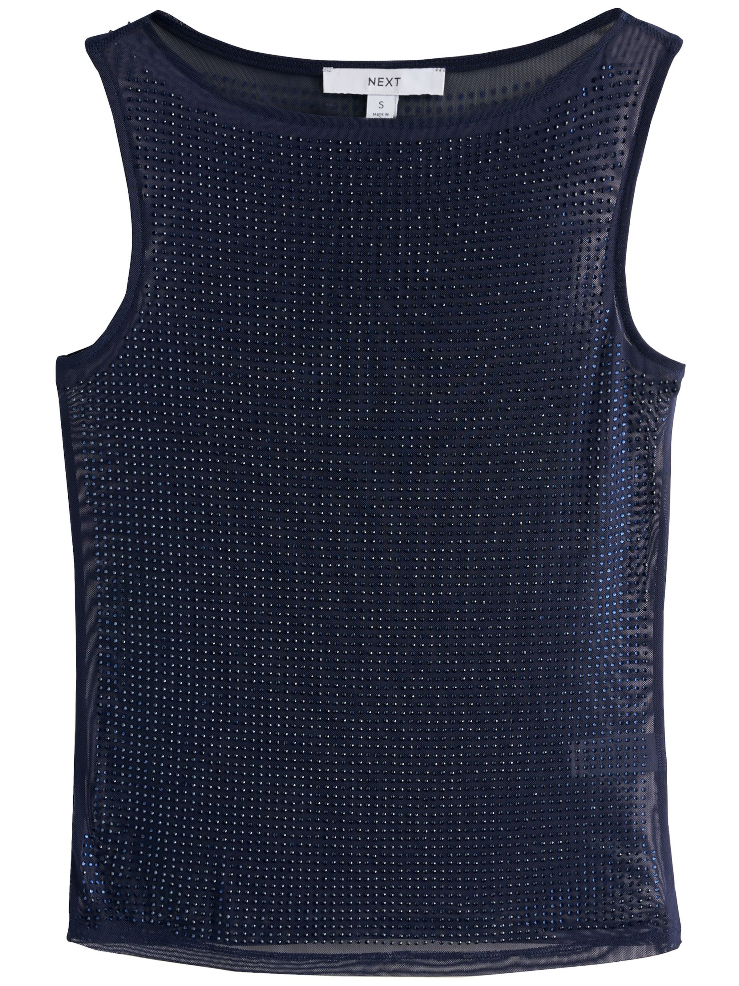 Next T-Krekls 'Heatseal Sparkle', krāsa - tumši zils, Preces skats