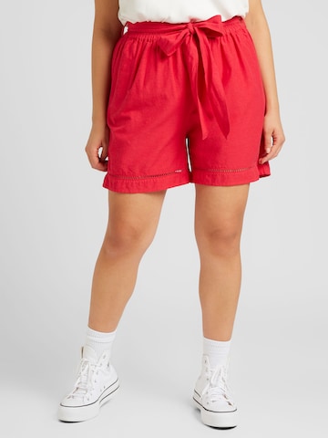 ONLY Carmakoma Loose fit Pants 'JUPITER' in Red: front