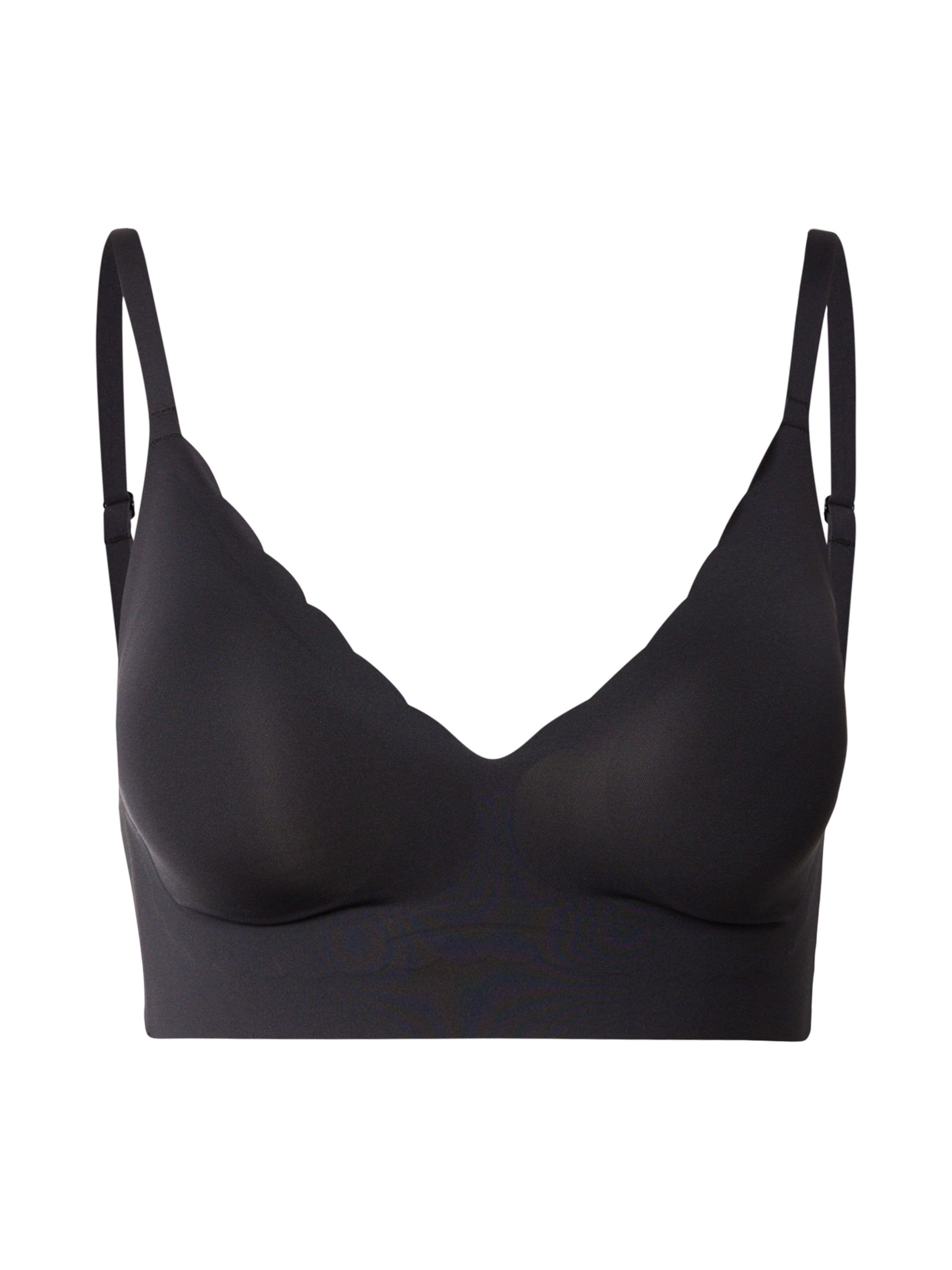 Skiny Triangen Behå i svart: framsida