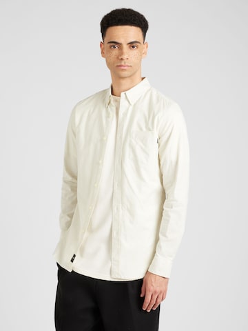Dockers Slim fit Button Up Shirt in Beige: front