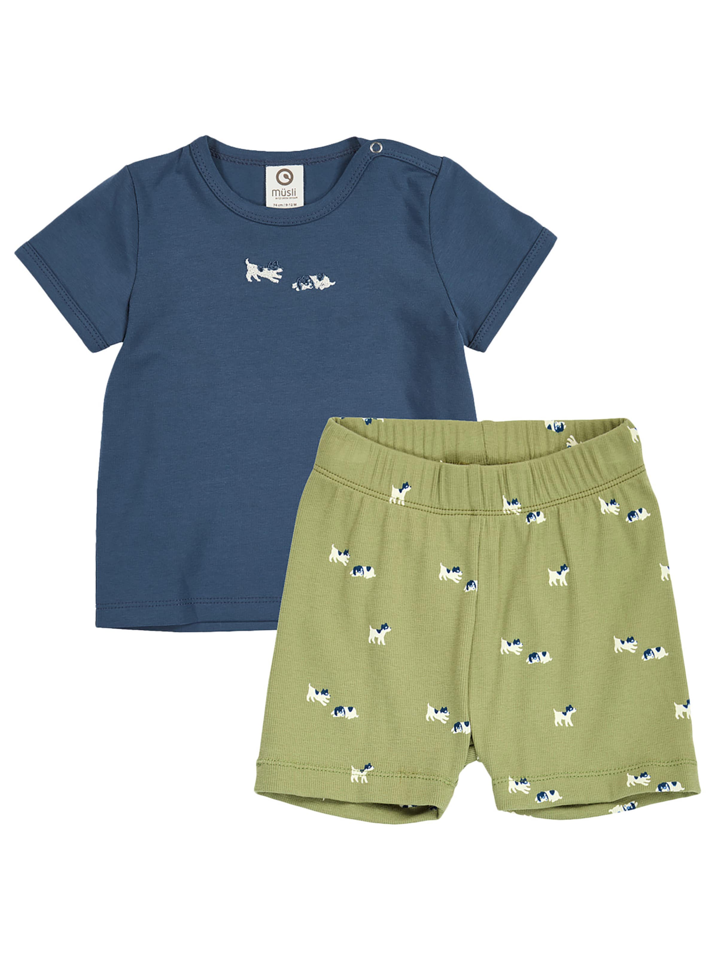 Müsli by GREEN COTTON Underwear set in Green: front