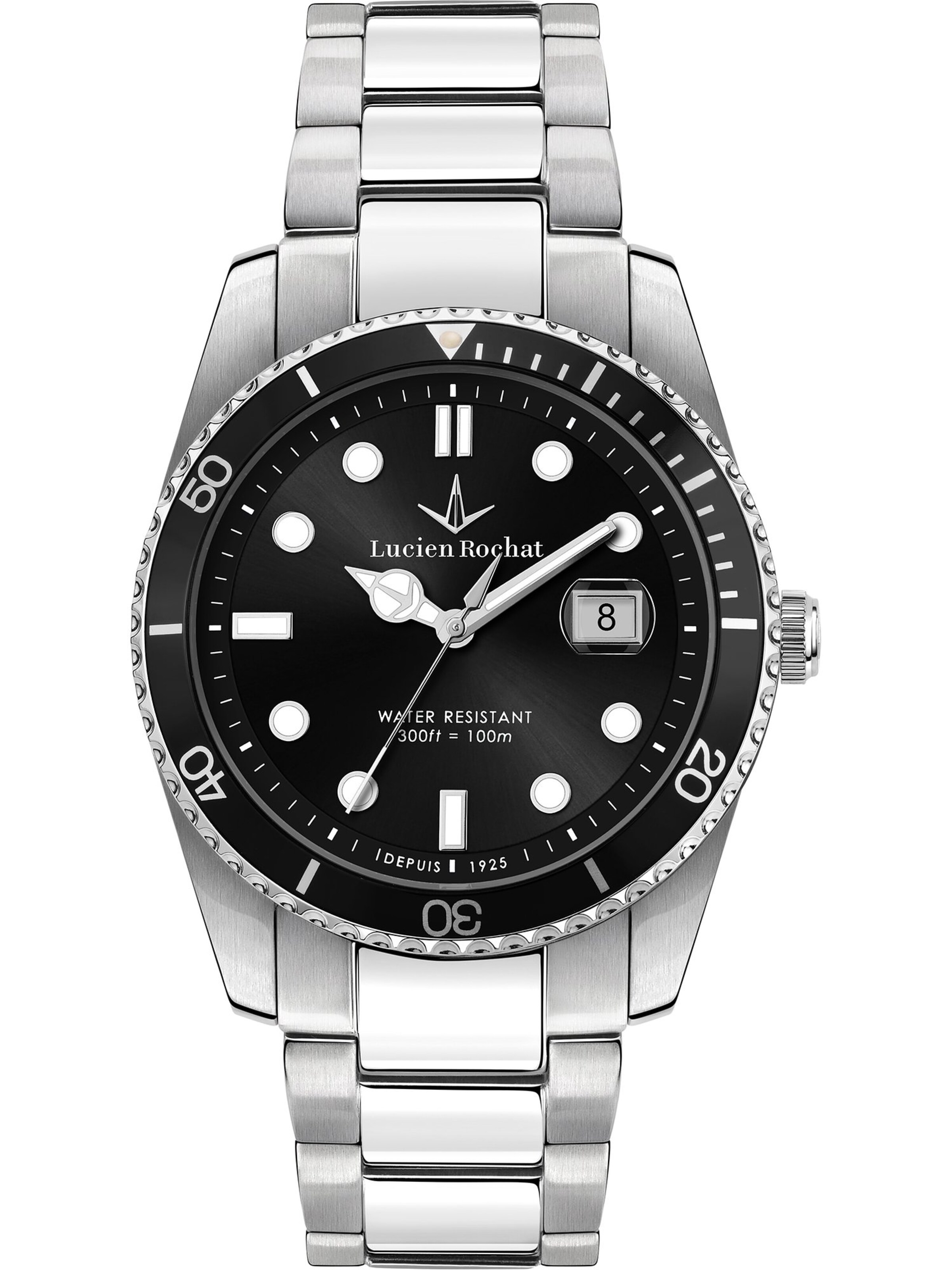 Lucien Rochat Analog Watch in Black: front