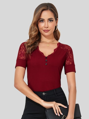 LapaPlus Top in Red: front