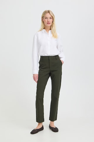 b.young Slimfit Chino kalhoty 'BYDixi' – zelená