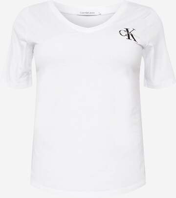 Calvin Klein Jeans Curve T-Shirt in Weiß: predná strana