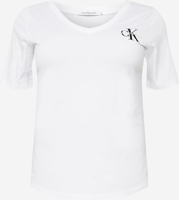 Calvin Klein Jeans Curve T-shirt i vit: framsida