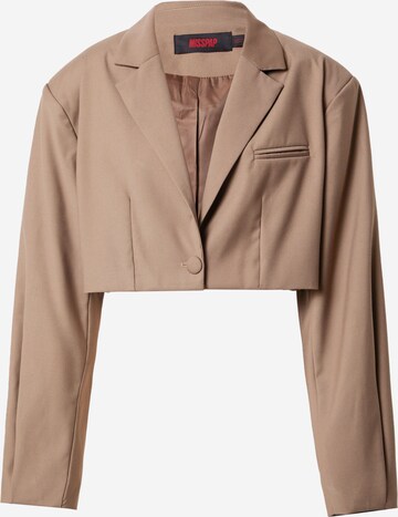 Misspap Blazer in Brown: front