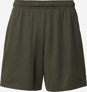 Regular Pantalon de sport 'FLEX' NIKE en vert : devant