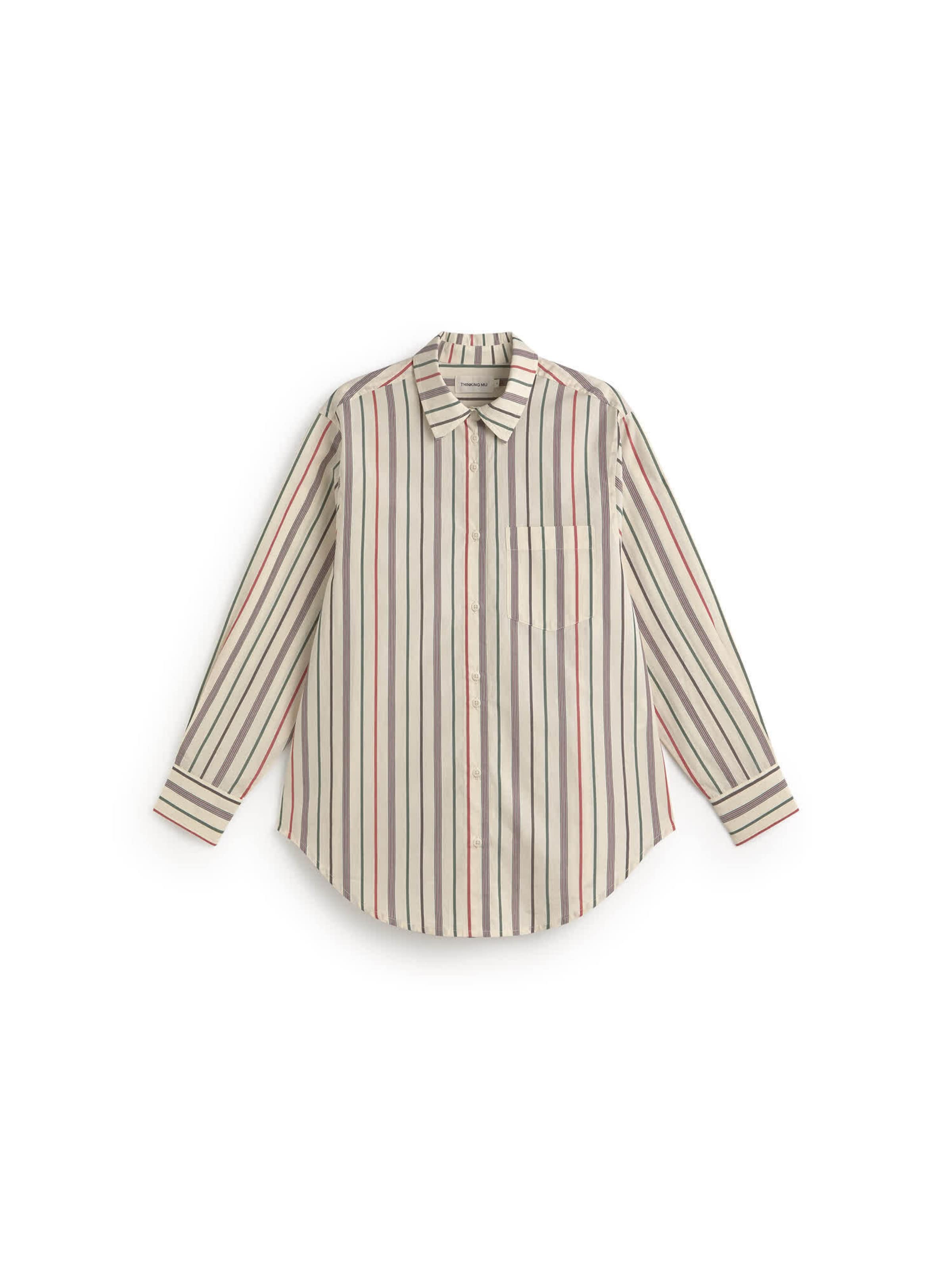 Thinking MU Bluse 'ODELIA' in L in beige / grün / rot / schwarz, Produktansicht