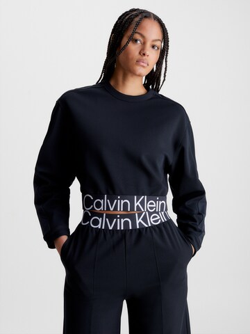 Sweat de sport Calvin Klein Sport en noir : devant