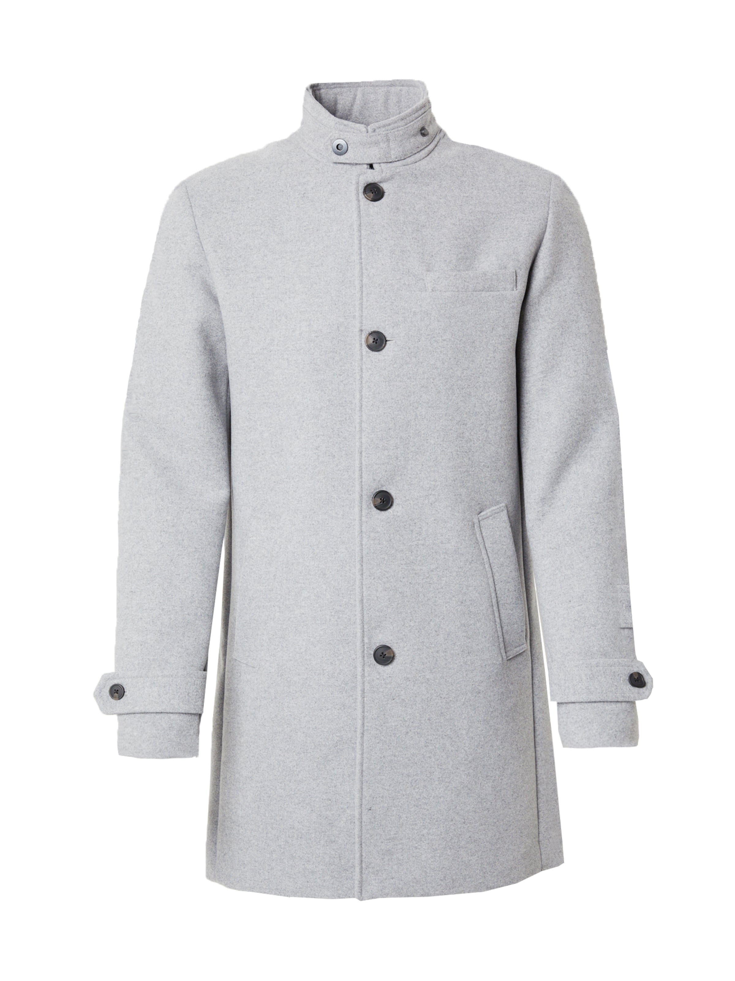 JACK & JONES Between-Seasons Coat 'EMELTON' in Grey: front