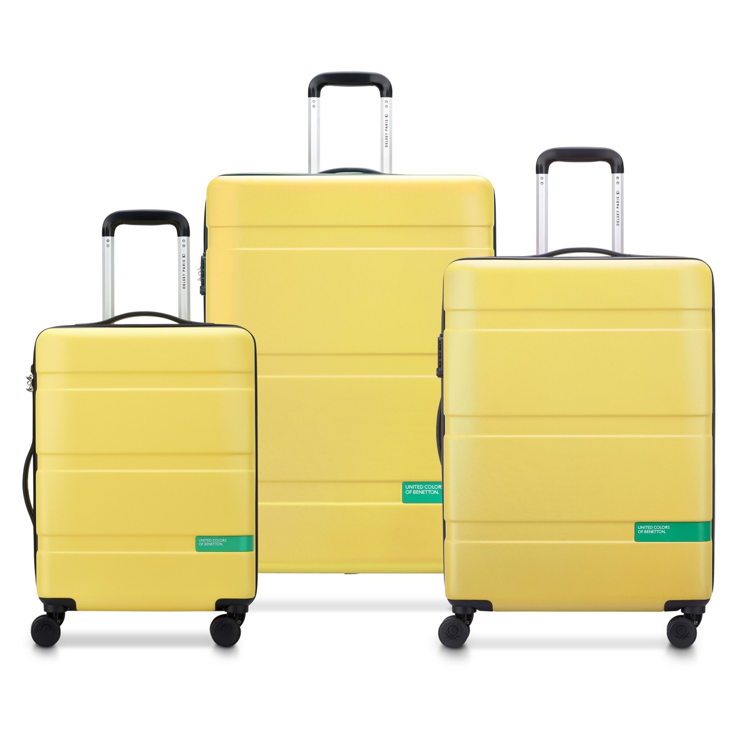 Delsey Paris Suitcase Set 'Delsey Paris' in Yellow: front
