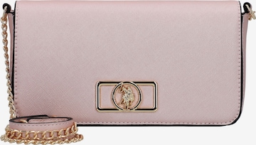 U.S. POLO ASSN. Crossbody Bag in Pink: front