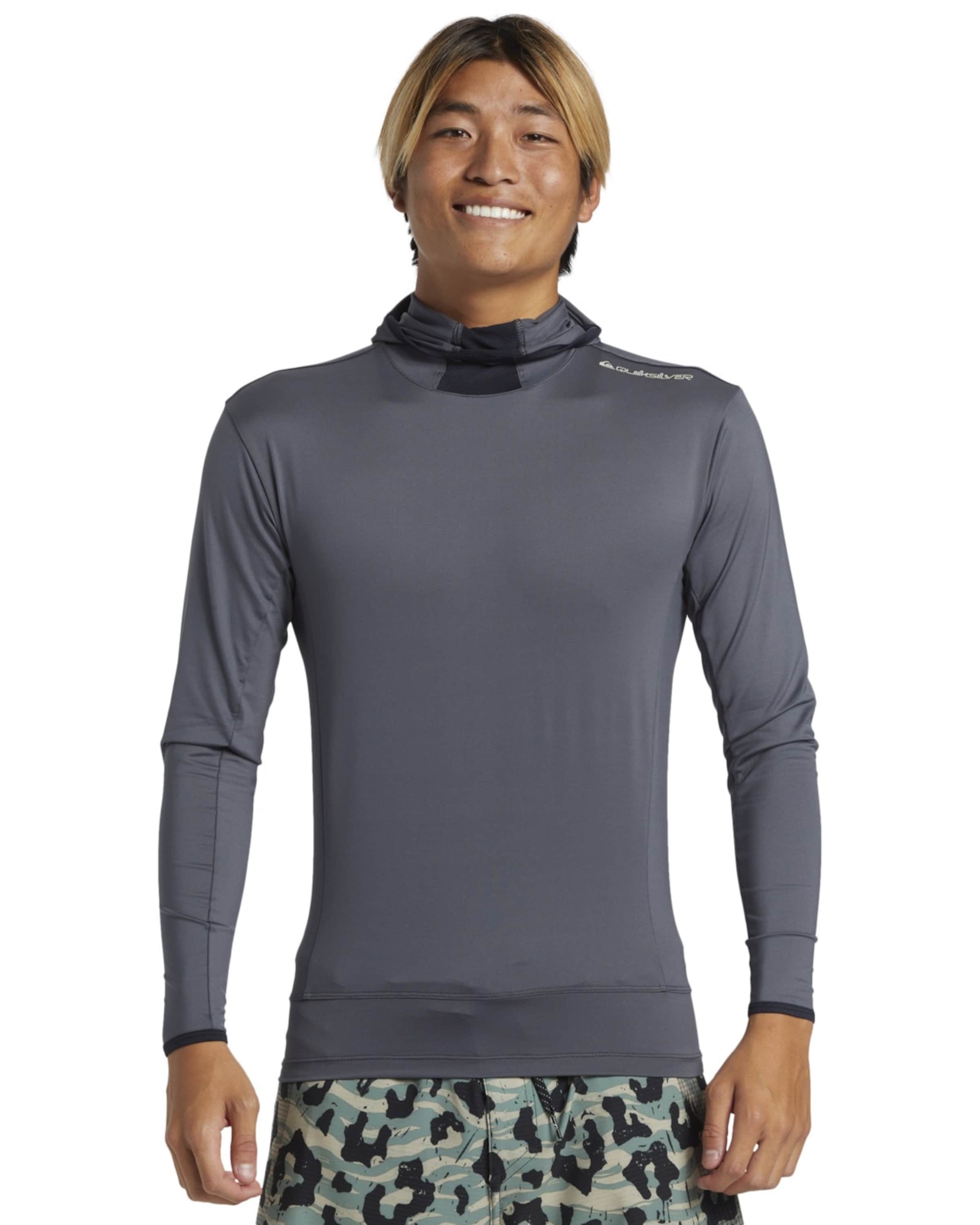 QUIKSILVER Funktionsshirt 'Weste Highline' in Grau: Vorderseite