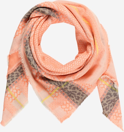 CODELLO Masque en tissu 'SAFARI' en bleu-gris / marron / jaune / taupe / orange, Vue avec produit