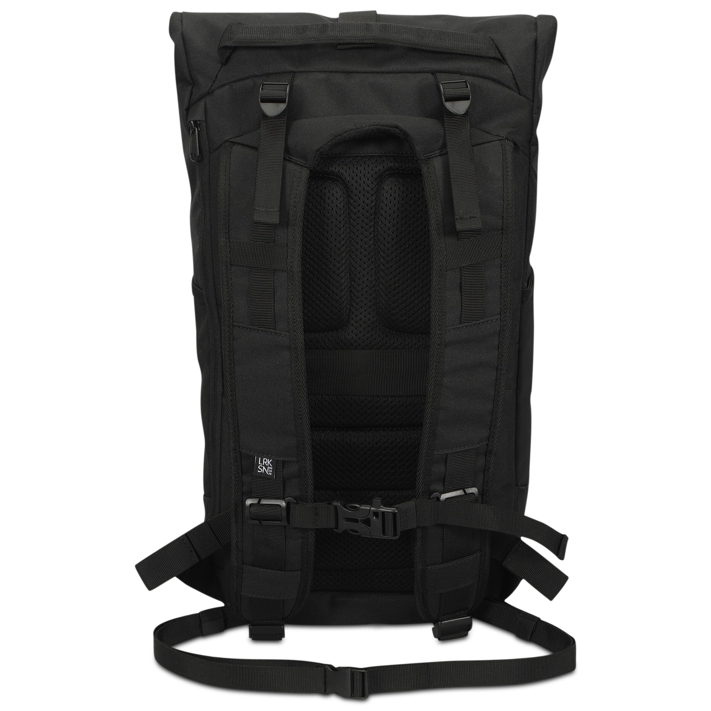 LARKSON Wanderrucksack  'Arvid' in Schwarz: Rückseite