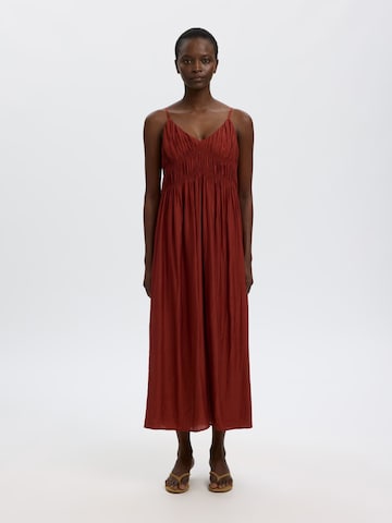 SELECTED Jurk in Rood: voorkant