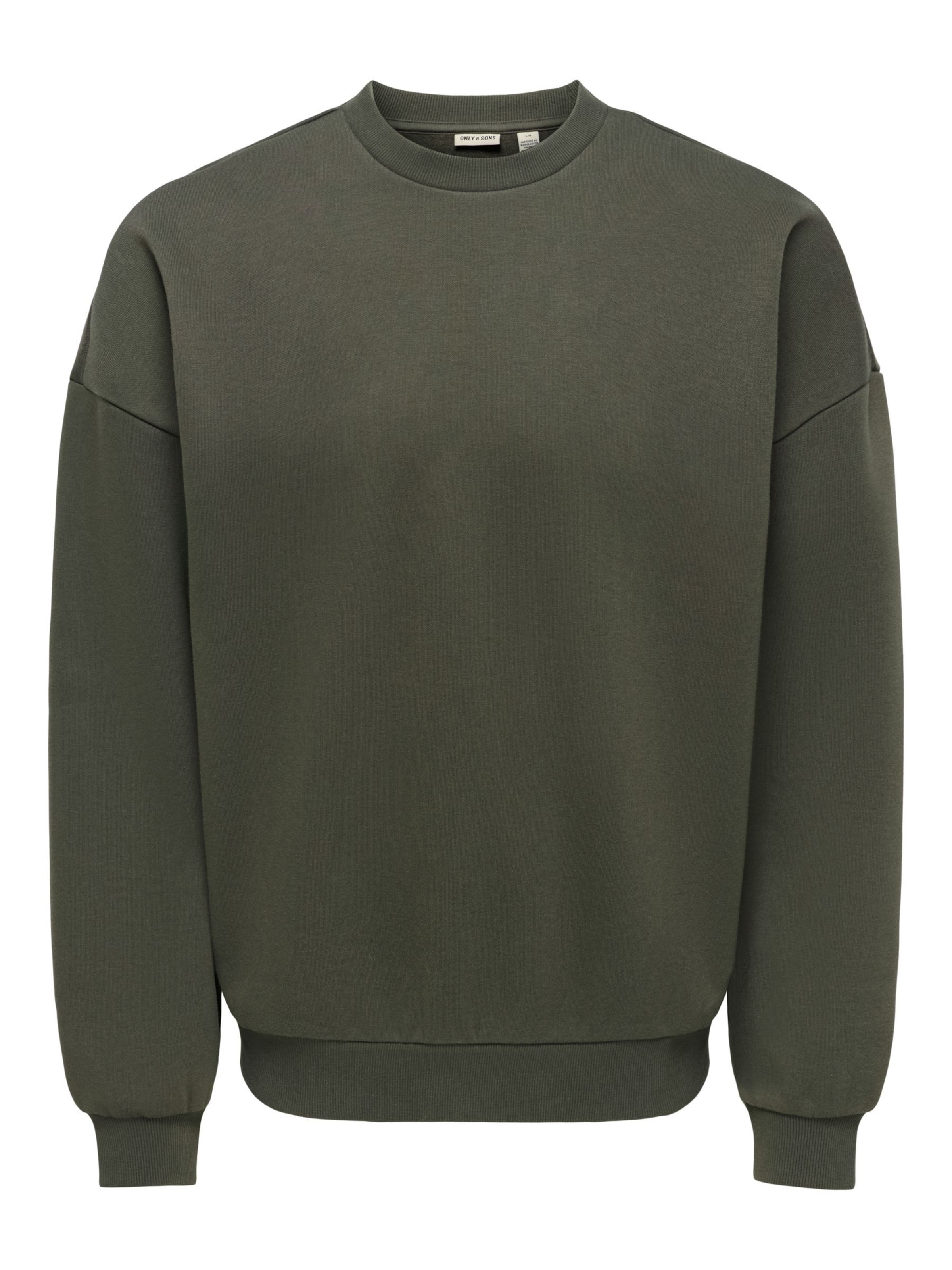 Only & Sons Sweatshirt 'ONSCeres' i L i mørkegrøn, Produktvisning