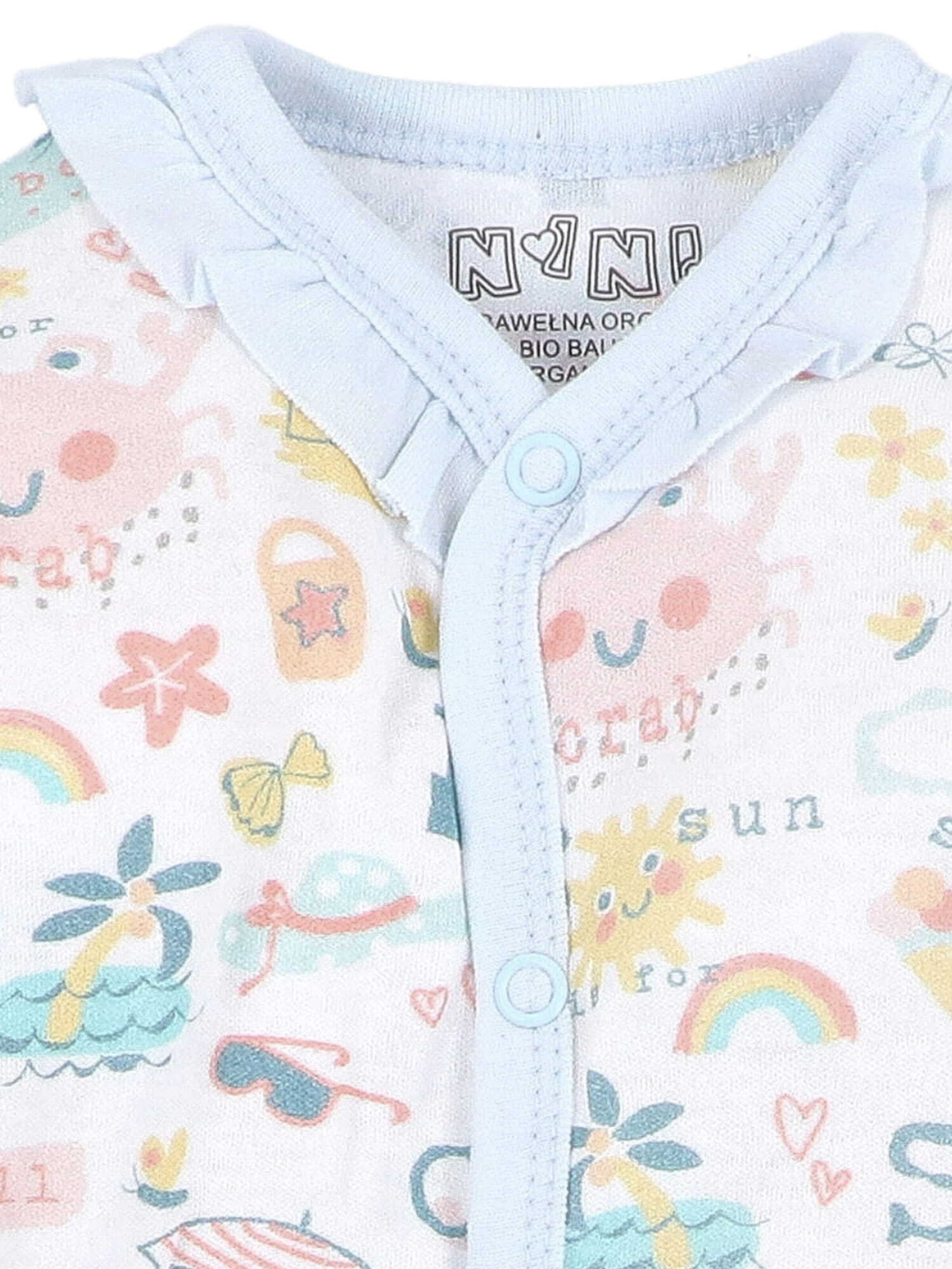 NINI Strampler 'Beach' in Weiß