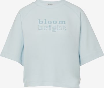 Sweat-shirt s.Oliver en bleu : devant