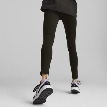 PUMA Skinny Sportovní kalhoty 'ESS+ MINIMAL GOLD' – černá: přední strana