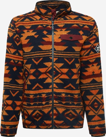 Iriedaily Fleece jas 'Insaneia' in Blauw: voorkant